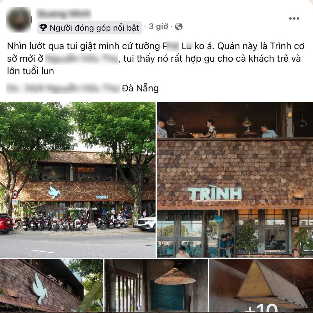 Cà phê Trình Đà Nẵng: Thiết kế gây tranh cãi vì ‘giống’ P.L