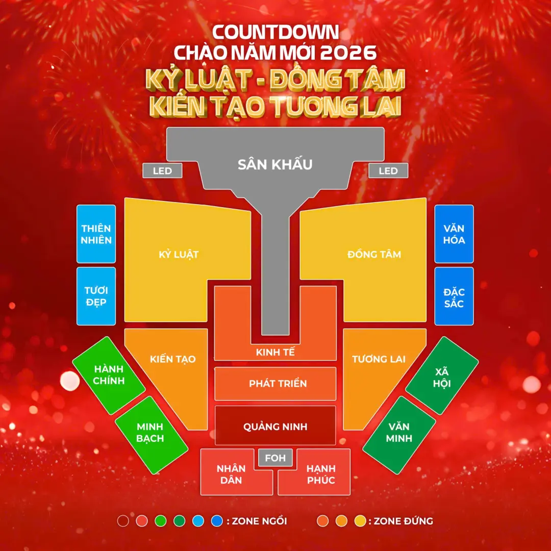 Với quy mô gần 50.000 khán giả, Countdown 2026 được đánh giá là chương trình nghệ thuật có quy mô lớn nhất từ trước đến nay của tỉnh Quảng Ninh