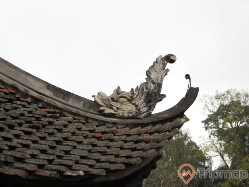 hoa văn chùa cổ, mái ngói